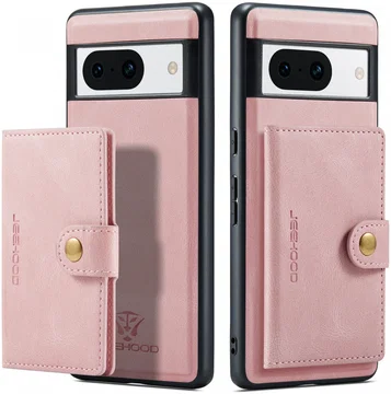 CaseMe JH-01 Google Pixel 8a Hoesje met Magnetische Kaarthouder Roze