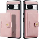 CaseMe JH-01 Google Pixel 8a Hoesje met Magnetische Kaarthouder Roze