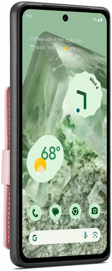 CaseMe JH-01 Google Pixel 8a Hoesje met Magnetische Kaarthouder Roze afbeelding 13
