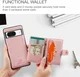 CaseMe JH-01 Google Pixel 8a Hoesje met Magnetische Kaarthouder Roze afbeelding 3