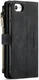 CaseMe C30 iPhone SE (2020 / 2022) Hoesje Pasjeshouder Book Case Zwart afbeelding 5