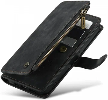 CaseMe C30 Apple iPhone 13 Hoesje Pasjeshouder Book Case Zwart