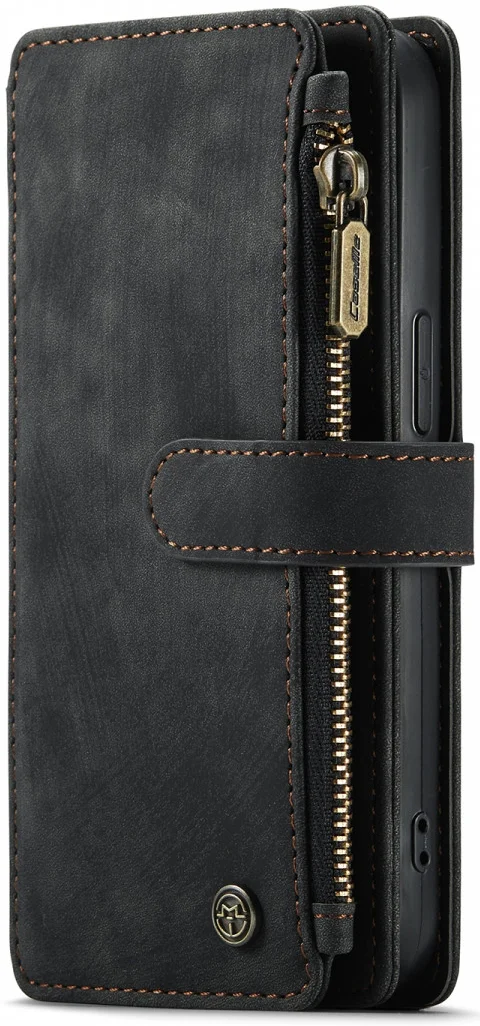 CaseMe C30 Apple iPhone 13 Hoesje Pasjeshouder Book Case Zwart afbeelding 4