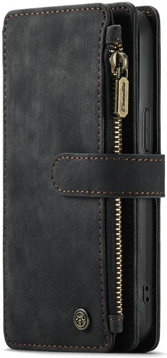 CaseMe C30 Apple iPhone 13 Hoesje Pasjeshouder Book Case Zwart afbeelding 4