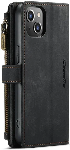 CaseMe C30 Apple iPhone 13 Hoesje Pasjeshouder Book Case Zwart afbeelding 5
