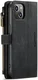 CaseMe C30 Apple iPhone 13 Hoesje Pasjeshouder Book Case Zwart afbeelding 5