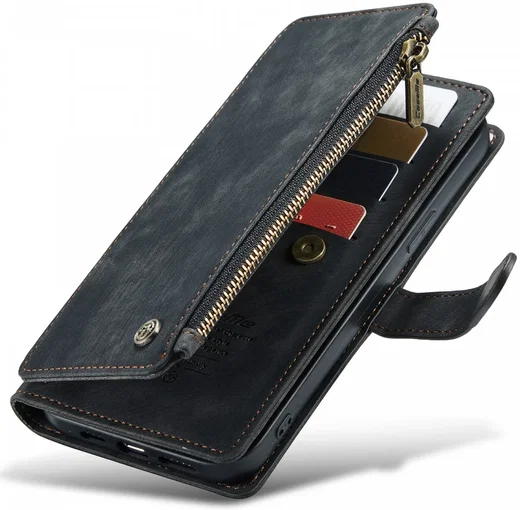 CaseMe C30 Apple iPhone 13 Pro Max Hoesje Pasjeshouder Book Case Zwart afbeelding 1