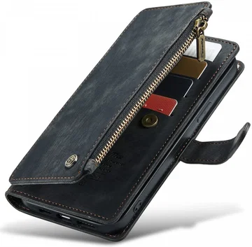 CaseMe C30 Apple iPhone 13 Pro Max Hoesje Pasjeshouder Book Case Zwart