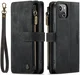 CaseMe C30 Apple iPhone 14 Hoesje Pasjeshouder Book Case Zwart afbeelding 2