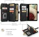 CaseMe C30 Samsung Galaxy A12 Hoesje Pasjeshouder Book Case Zwart afbeelding 3