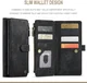 CaseMe C30 Samsung Galaxy A12 Hoesje Pasjeshouder Book Case Zwart afbeelding 4