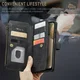 CaseMe C30 Samsung Galaxy A12 Hoesje Pasjeshouder Book Case Zwart afbeelding 7