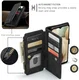 CaseMe C30 Samsung Galaxy A12 Hoesje Pasjeshouder Book Case Zwart afbeelding 8