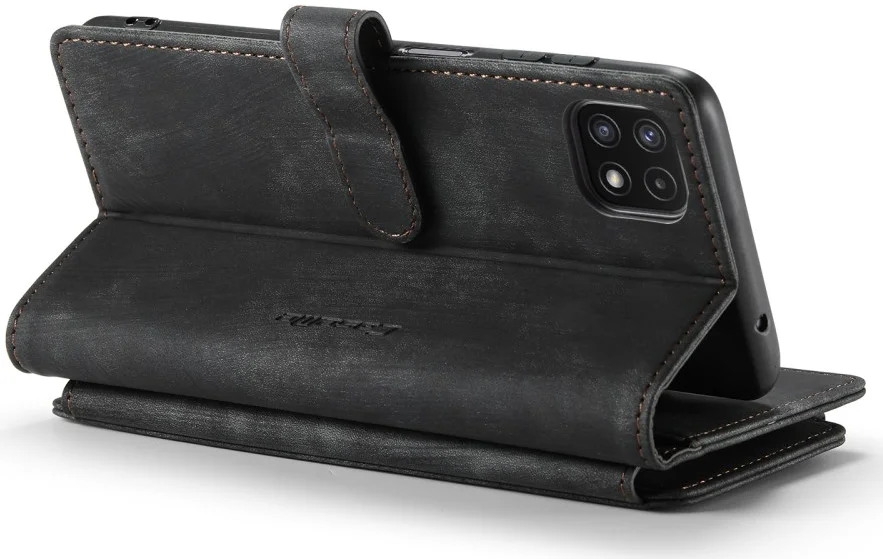 CaseMe C30 Samsung Galaxy A22 5G Hoesje Pasjeshouder Book Case Zwart afbeelding 14