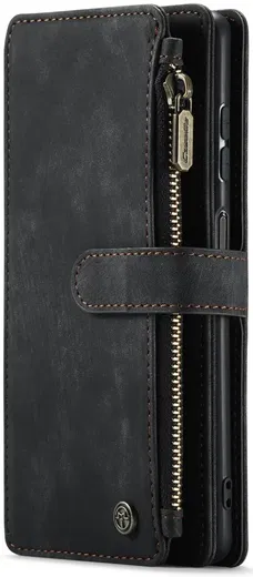 CaseMe C30 Samsung Galaxy A22 5G Hoesje Pasjeshouder Book Case Zwart afbeelding 2