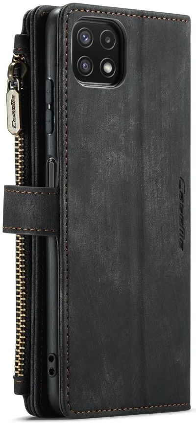 CaseMe C30 Samsung Galaxy A22 5G Hoesje Pasjeshouder Book Case Zwart afbeelding 9