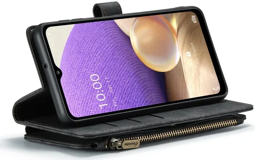 CaseMe C30 Samsung Galaxy A32 5G Hoesje Pasjeshouder Book Case Zwart afbeelding 12