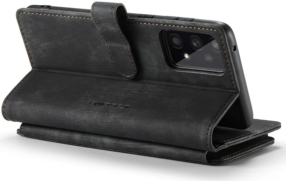 CaseMe C30 Samsung Galaxy A33 Hoesje Pasjeshouder Book Case Zwart afbeelding 11