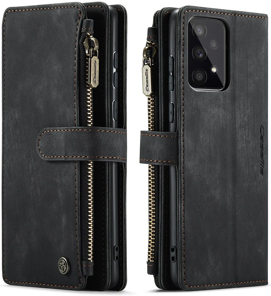 CaseMe C30 Samsung Galaxy A33 Hoesje Pasjeshouder Book Case Zwart afbeelding 4