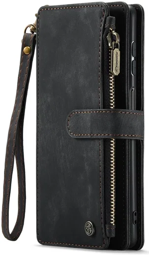 CaseMe C30 Samsung Galaxy A34 Hoesje Pasjeshouder Book Case Zwart afbeelding 2