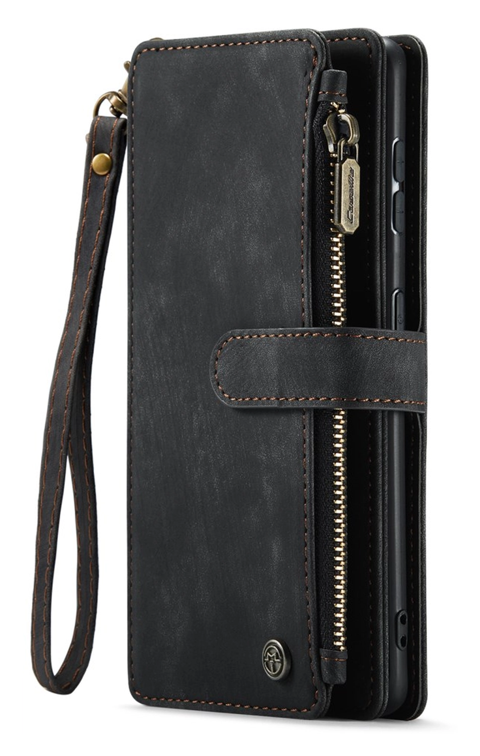 CaseMe C30 Samsung Galaxy S23 Hoesje Pasjeshouder Book Case Zwart afbeelding 6