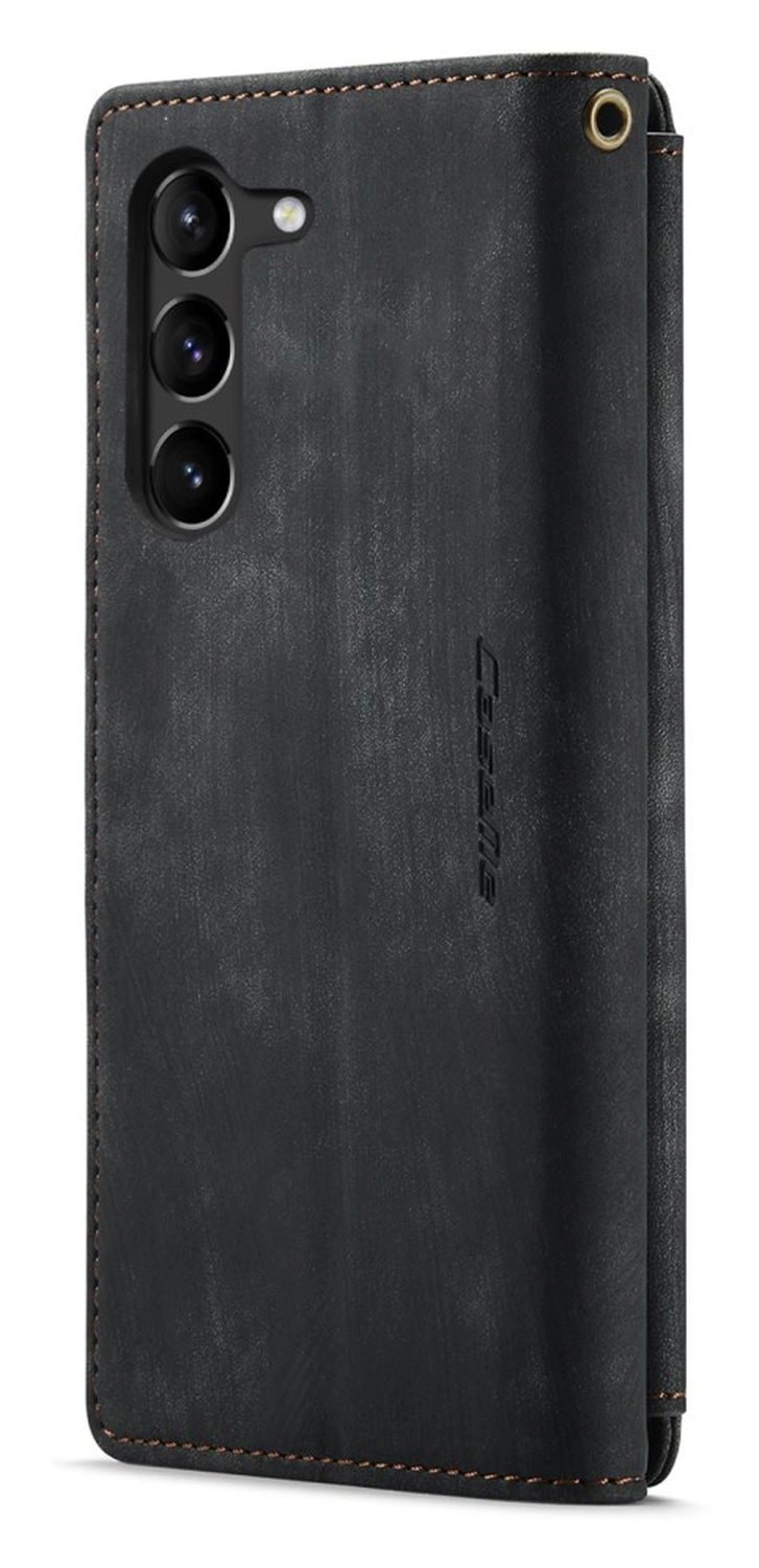 CaseMe C30 Samsung Galaxy S23 Hoesje Pasjeshouder Book Case Zwart afbeelding 7