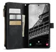 CaseMe C30 Samsung Galaxy S23 Hoesje Pasjeshouder Book Case Zwart afbeelding 8