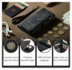 CaseMe C30 Samsung Galaxy S23 Hoesje Pasjeshouder Book Case Zwart afbeelding 10