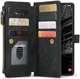 CaseMe C30 Samsung Galaxy S23 Plus Hoesje Pasjeshouder Book Case Zwart afbeelding 1