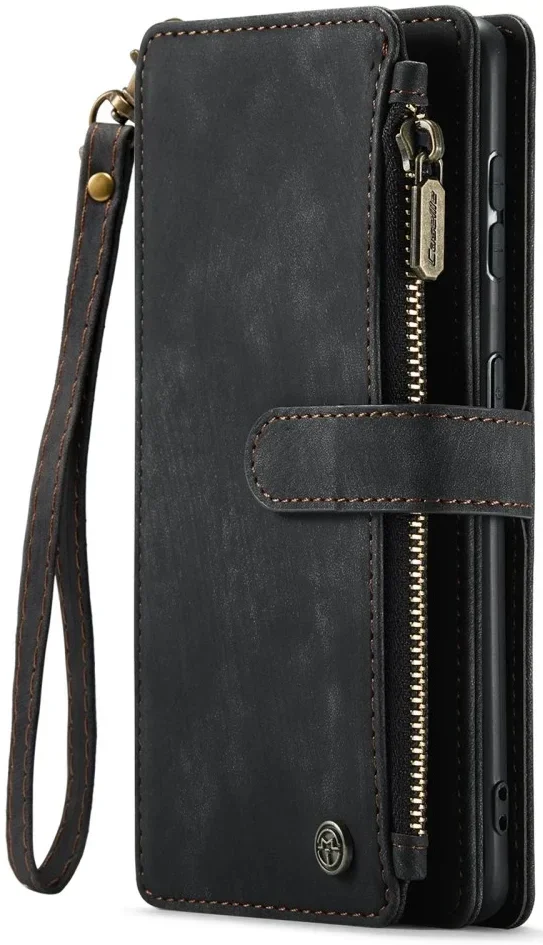 CaseMe C30 Samsung Galaxy S23 Plus Hoesje Pasjeshouder Book Case Zwart afbeelding 16