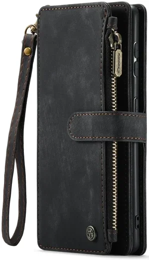 CaseMe C30 Samsung Galaxy S23 Plus Hoesje Pasjeshouder Book Case Zwart afbeelding 16