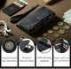CaseMe C30 Samsung S23 Ultra Hoesje Pasjeshouder Book Case Zwart afbeelding 10