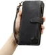 CaseMe C30 Samsung S23 Ultra Hoesje Pasjeshouder Book Case Zwart afbeelding 12