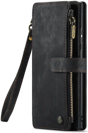 CaseMe C30 Samsung S23 Ultra Hoesje Pasjeshouder Book Case Zwart afbeelding 11