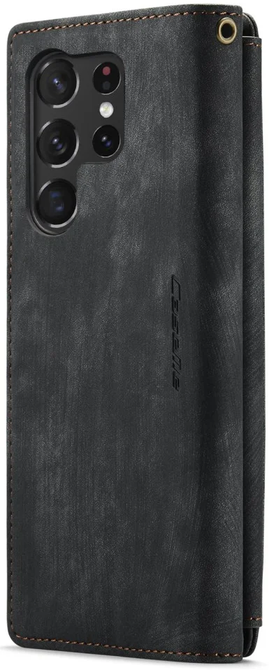 CaseMe C30 Samsung S23 Ultra Hoesje Pasjeshouder Book Case Zwart afbeelding 13