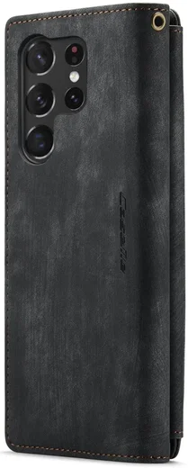 CaseMe C30 Samsung S23 Ultra Hoesje Pasjeshouder Book Case Zwart afbeelding 13
