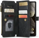 CaseMe C30 Google Pixel 7a Hoesje Pasjeshouder Book Case Zwart
