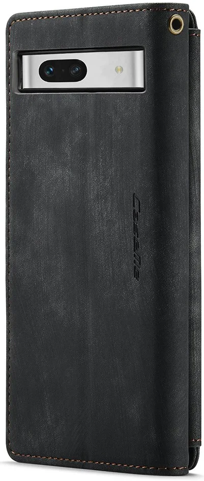 CaseMe C30 Google Pixel 7a Hoesje Pasjeshouder Book Case Zwart afbeelding 14