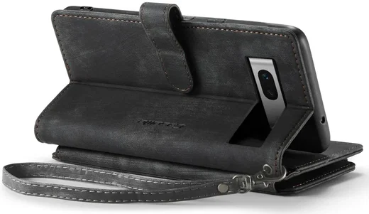 CaseMe C30 Google Pixel 7a Hoesje Pasjeshouder Book Case Zwart afbeelding 16
