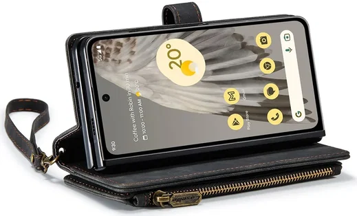 CaseMe C30 Google Pixel Fold Hoesje Pasjeshouder Book Case Zwart afbeelding 12