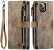 CaseMe C30 Apple iPhone 14 Hoesje Pasjeshouder Book Case Bruin afbeelding 2