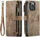 CaseMe C30 Apple iPhone 14 Pro Max Hoesje Pasjeshouder Book Case Bruin afbeelding 2