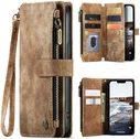 CaseMe C30 Apple iPhone 15 Hoesje Pasjeshouder Book Case Bruin