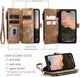 CaseMe C30 Apple iPhone 15 Pro Max Hoesje Pasjeshouder Book Case Bruin afbeelding 3