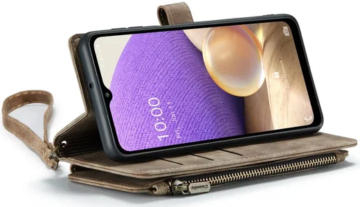 CaseMe C30 Samsung Galaxy A23 Hoesje Pasjeshouder Book Case Bruin afbeelding 11