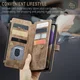 CaseMe C30 Samsung Galaxy A23 Hoesje Pasjeshouder Book Case Bruin afbeelding 7