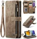 CaseMe C30 Samsung Galaxy A23 Hoesje Pasjeshouder Book Case Bruin afbeelding 8