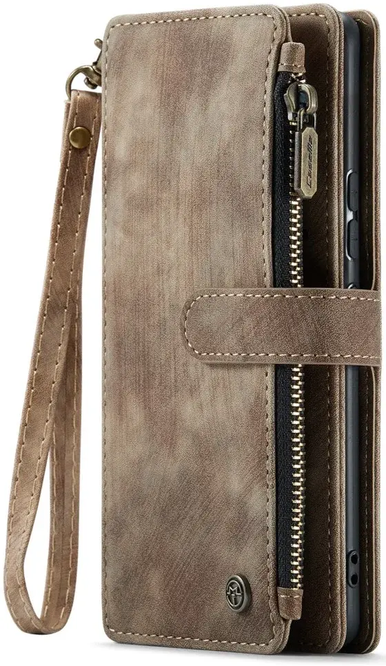 CaseMe C30 Samsung Galaxy A54 Hoesje Pasjeshouder Book Case Bruin afbeelding 2