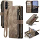 CaseMe C30 Samsung Galaxy A54 Hoesje Pasjeshouder Book Case Bruin afbeelding 9