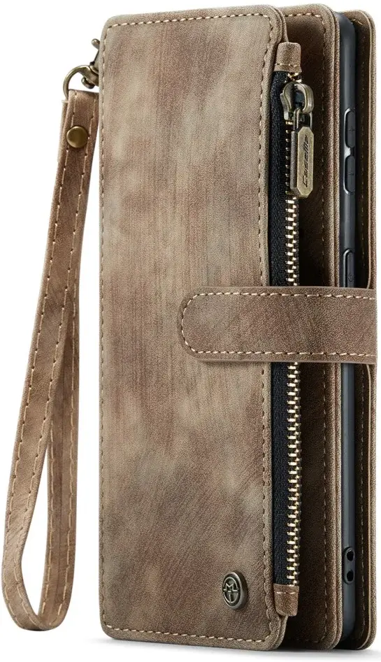 CaseMe C30 Samsung Galaxy S23 Hoesje Pasjeshouder Book Case Bruin afbeelding 13